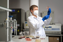 In the picture: prof. Marta Wanarska from the Department of Molecular Biotechnology and Microbiology at the Faculty of Chemistry, GUT. Photo: Dawid Linkowski / GUT